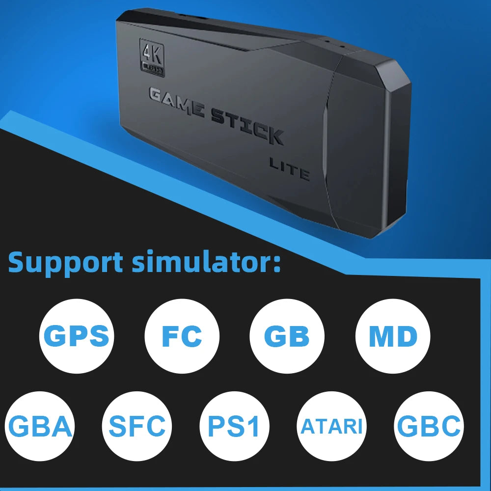 Retro Gaming Console Stick - 20,000+ Classic Games in 4K HDMI