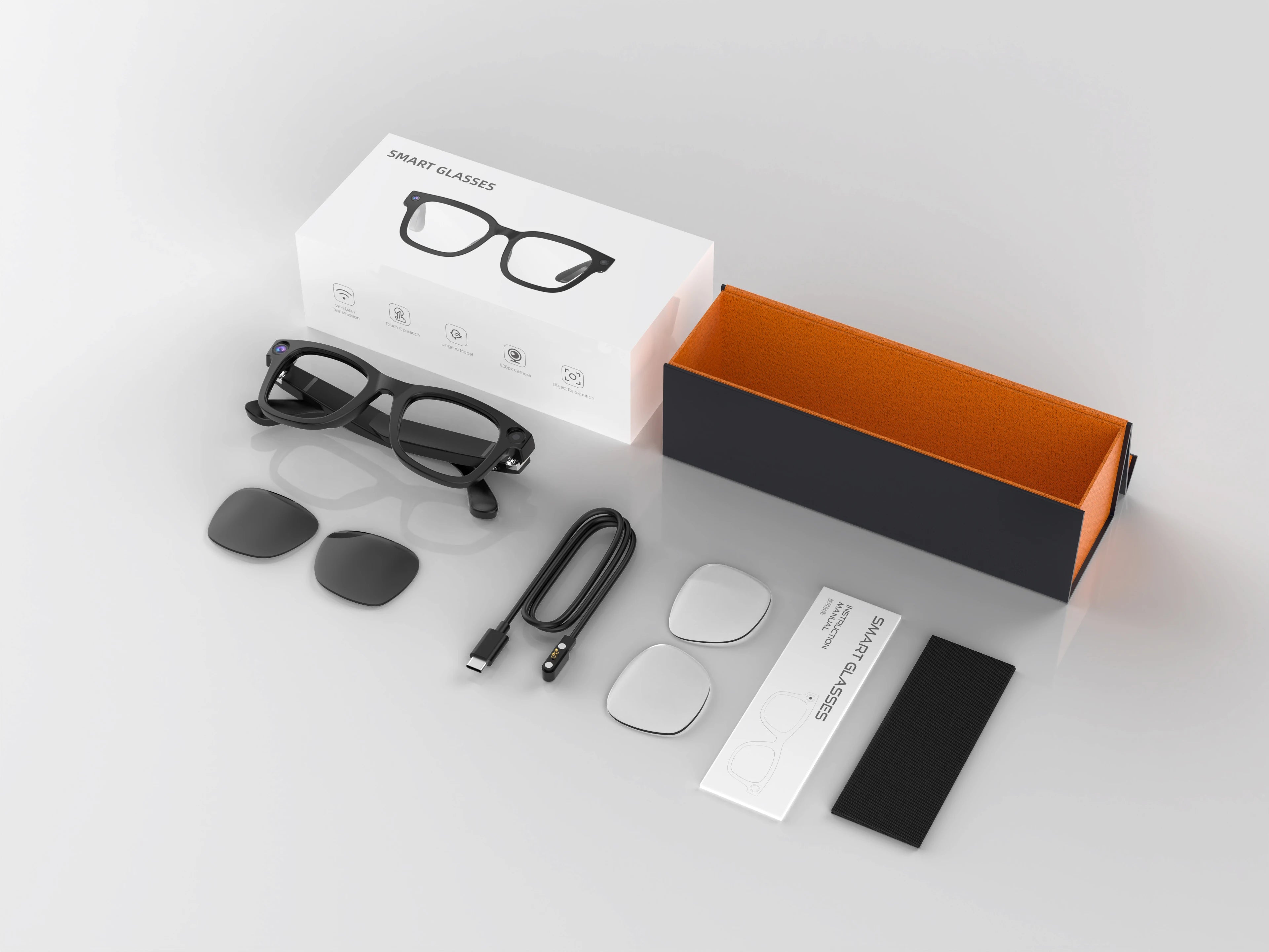 VisionAI Pro - Smart Glasses with ChatGPT & HD Camera