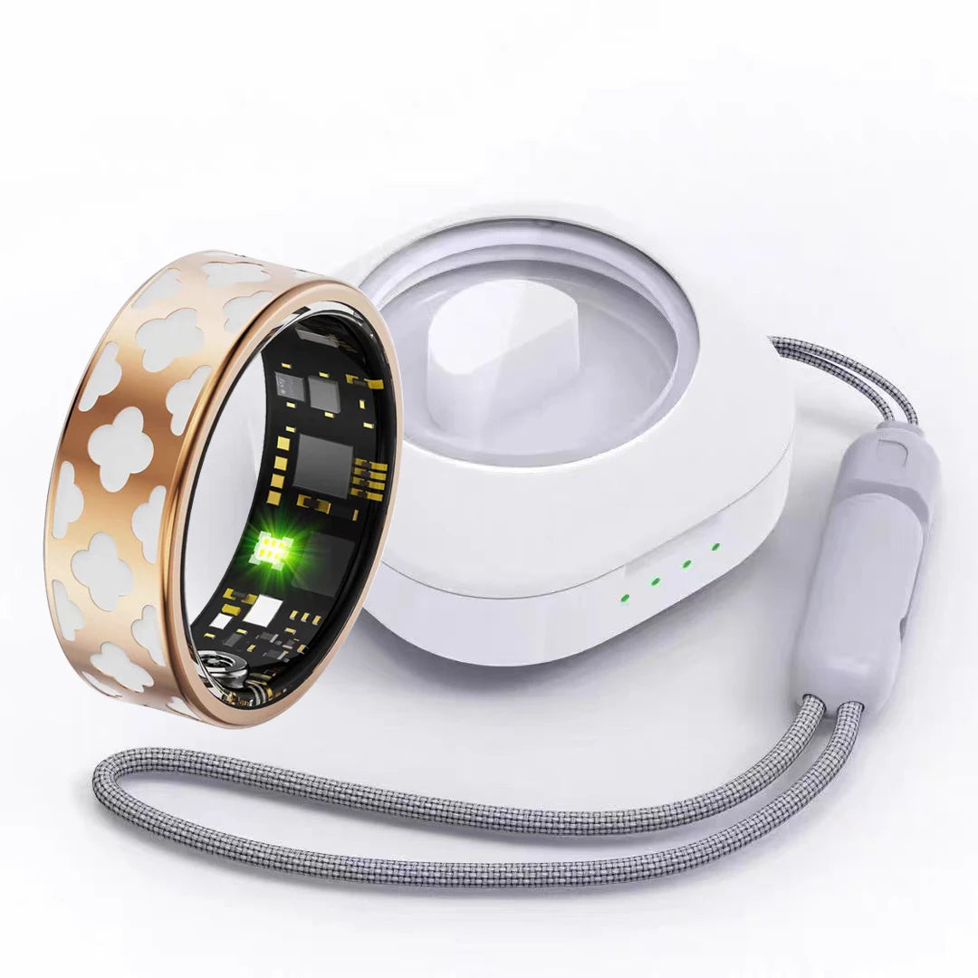 Waterproof Smart Ring - Heart Rate, Sleep & Blood Oxygen Monitor