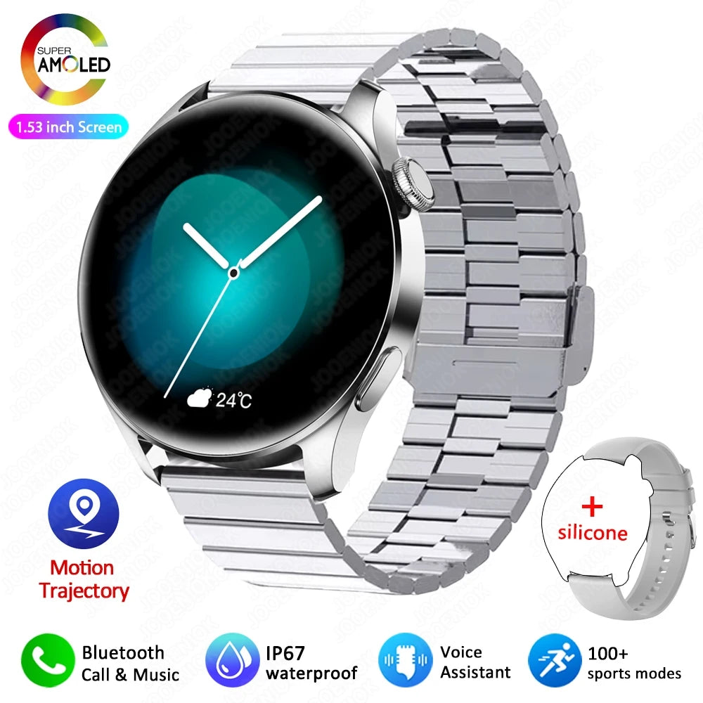 Men's Smartwatch - Heart Rate Monitor, Fitness Tracker & Bluetooth Calling