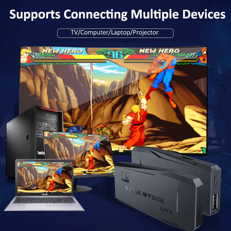 Retro Gaming Console Stick - 20,000+ Classic Games in 4K HDMI