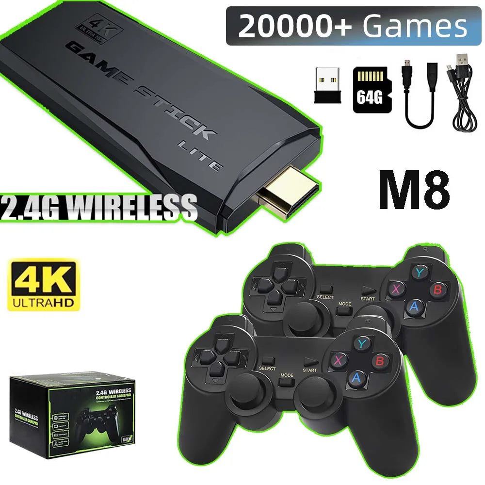 Retro Gaming Console Stick - 20,000+ Classic Games in 4K HDMI